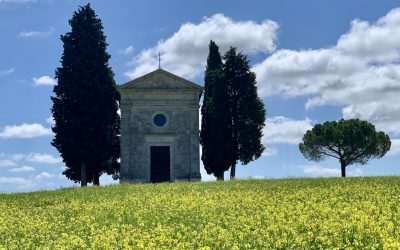 Chapel of the Madonna di Vitaleta in San Quirico d’Orcia Tuscany
